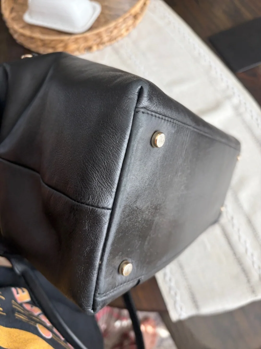 Kate Spade Hampton Theresa Large Tote Leather Shoulder Bag with Turn-Lock - Picture 11 of 16